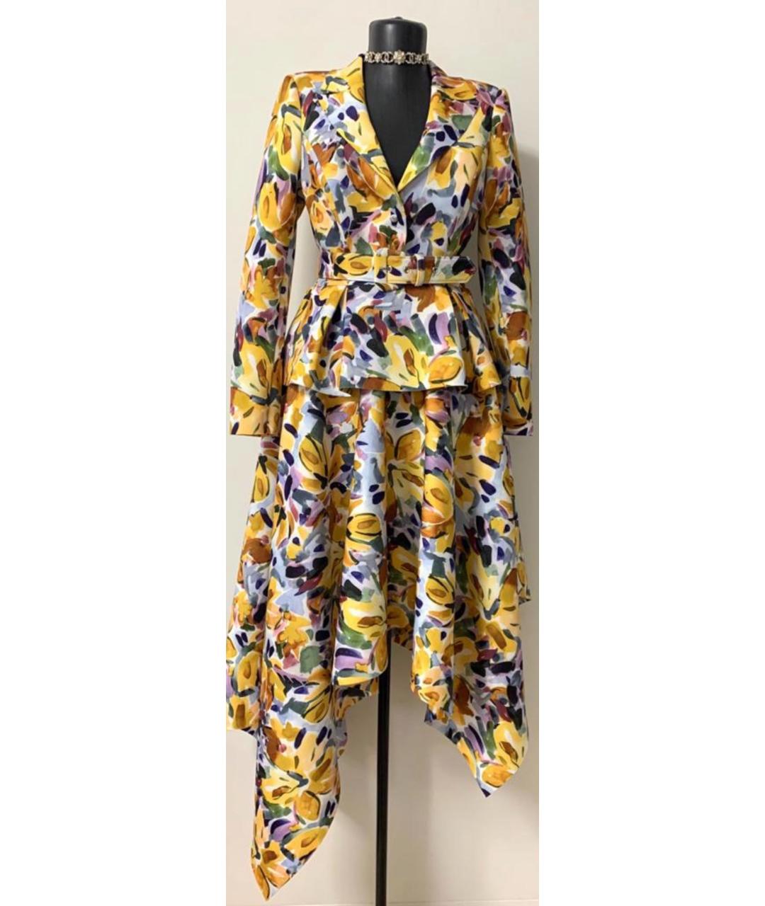 BADGLEY MISCHKA Желтое платье, фото 9
