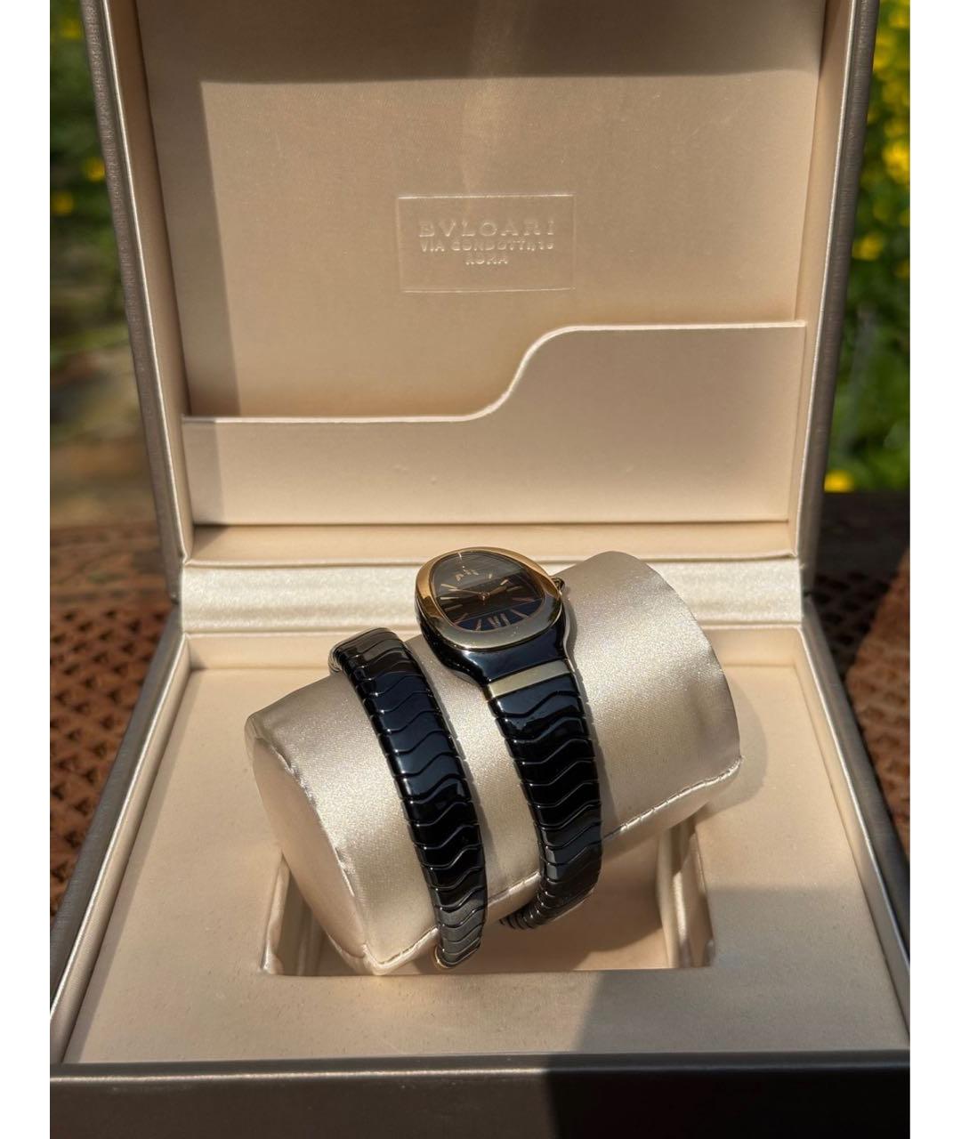 BVLGARI Черные керамические часы, фото 4