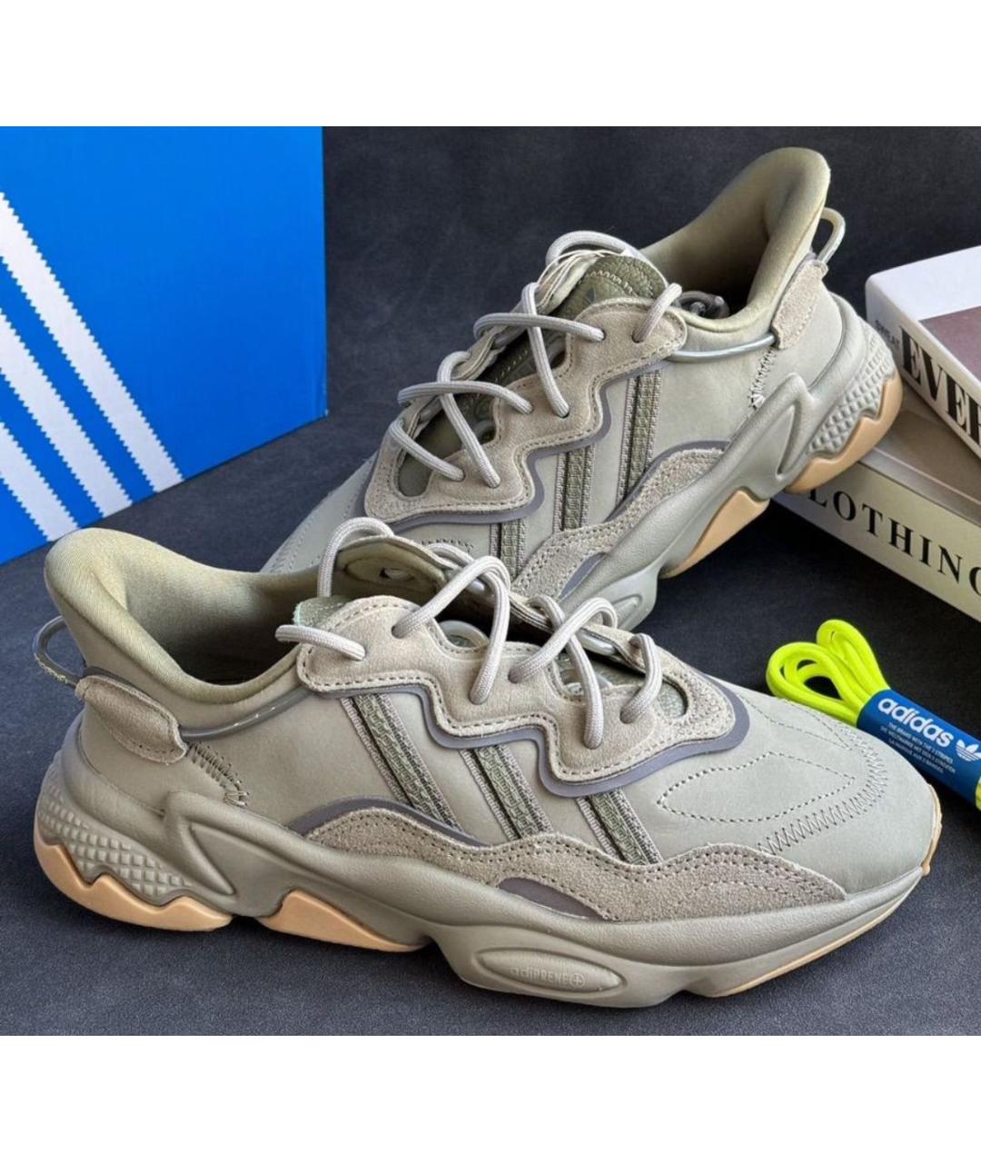 ADIDAS Хаки текстильные низкие кроссовки / кеды, фото 8