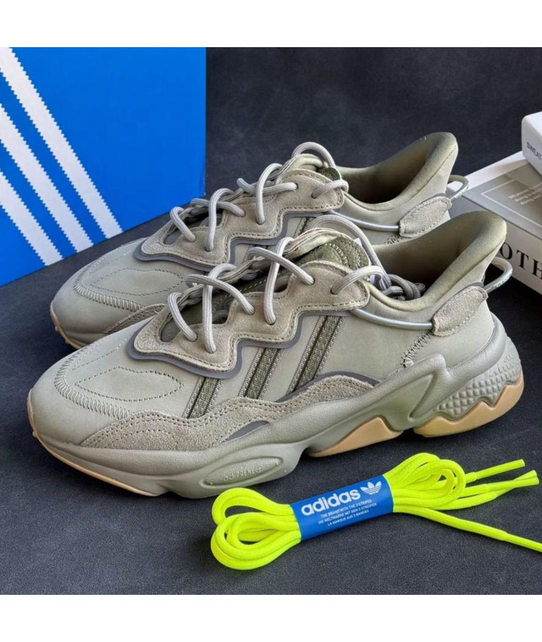 ADIDAS Хаки текстильные низкие кроссовки / кеды, фото 5