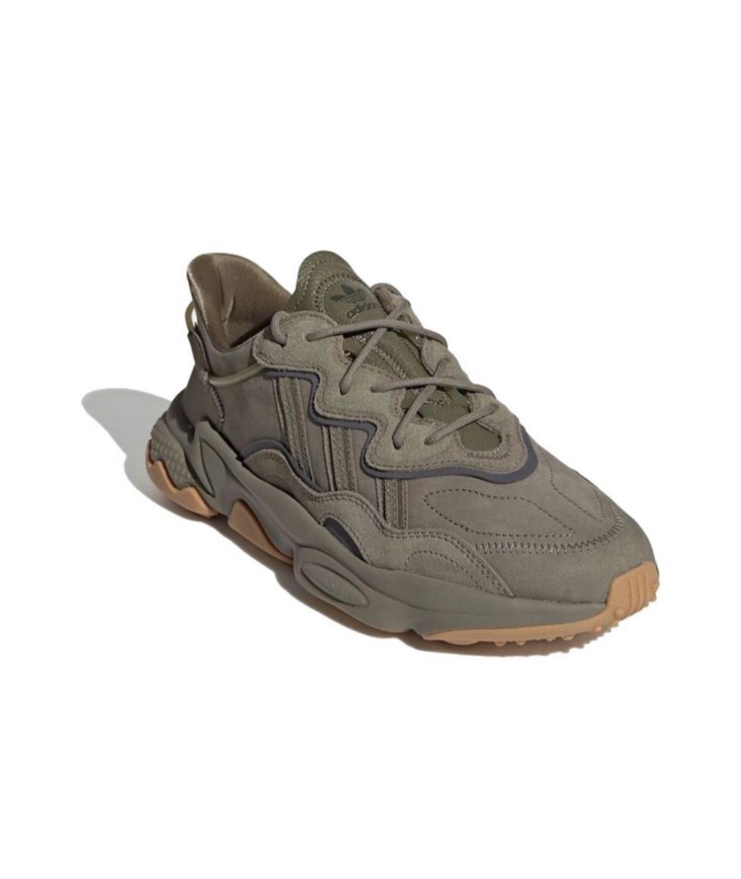 ADIDAS Хаки текстильные низкие кроссовки / кеды, фото 2