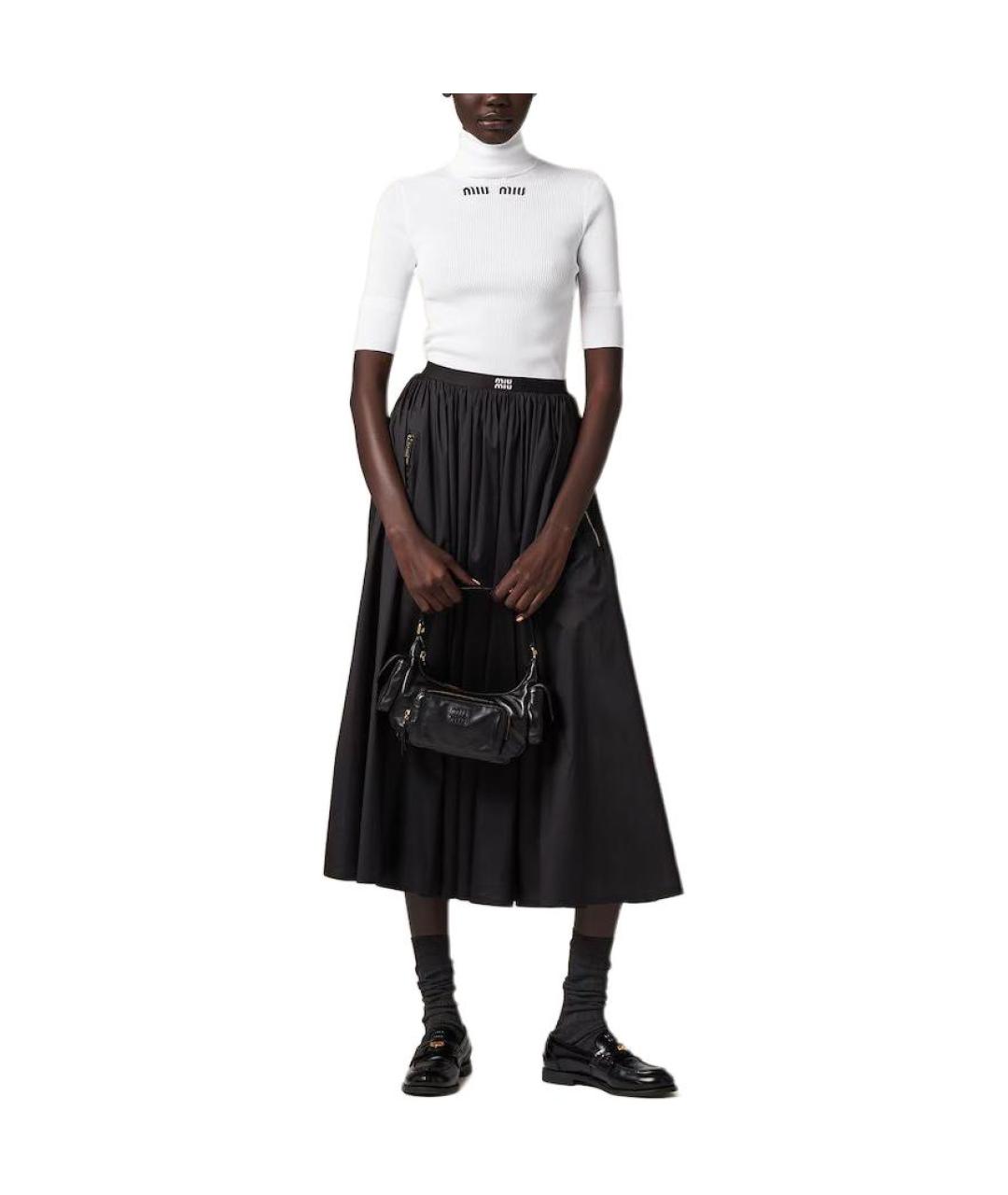 MIU MIU Белая футболка, фото 2