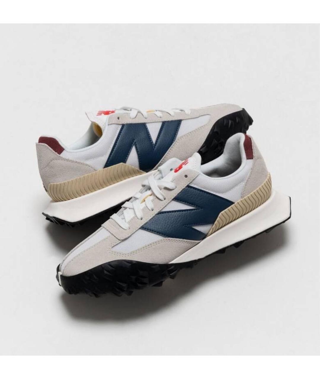NEW BALANCE Белые замшевые низкие кроссовки / кеды, фото 5
