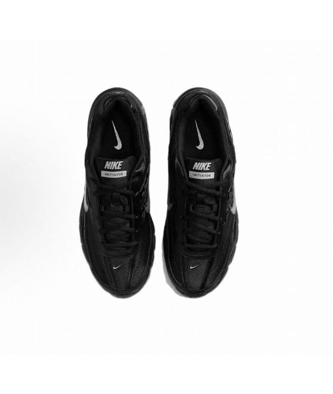 NIKE Черные текстильные низкие кроссовки / кеды, фото 3