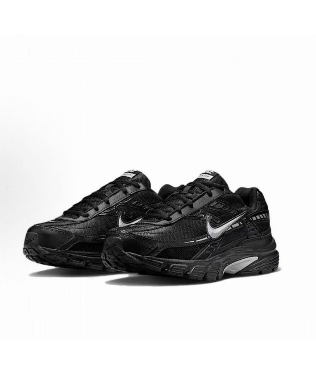 NIKE Черные текстильные низкие кроссовки / кеды, фото 4