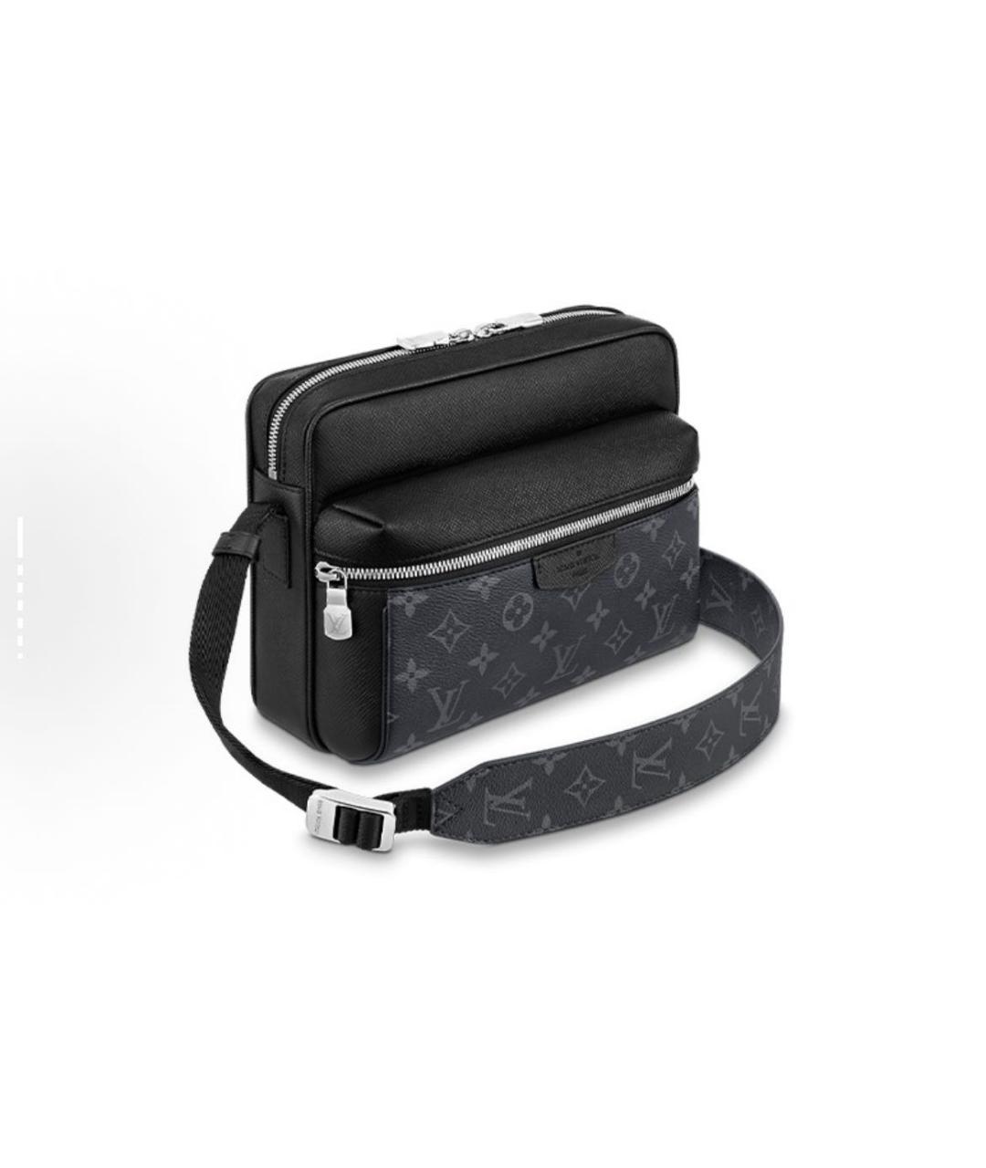 LOUIS VUITTON Черная сумка на плечо из искусственной кожи, фото 2