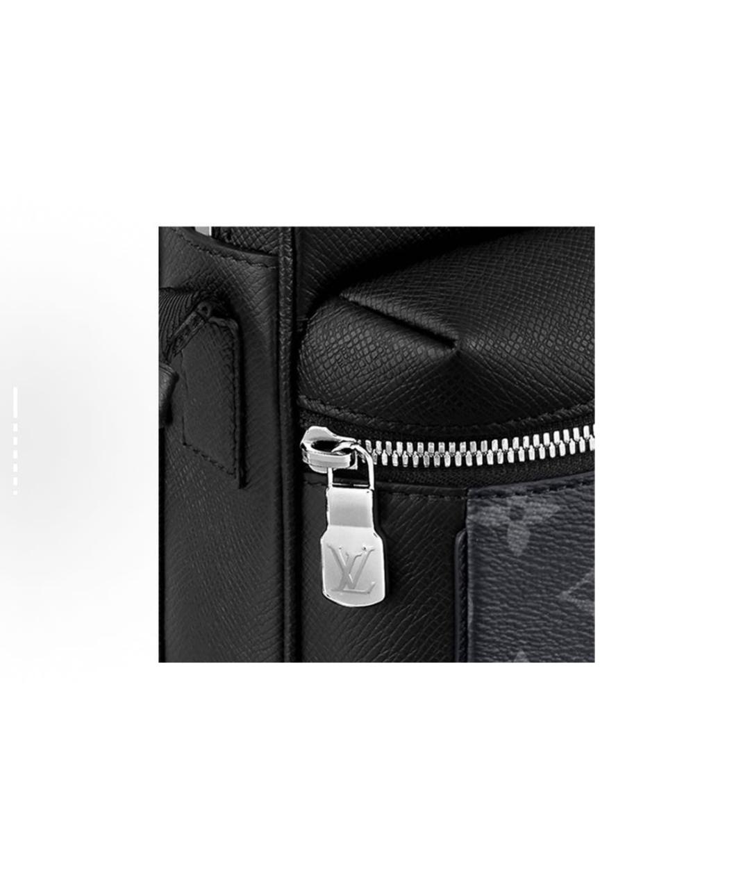 LOUIS VUITTON Черная сумка на плечо из искусственной кожи, фото 5