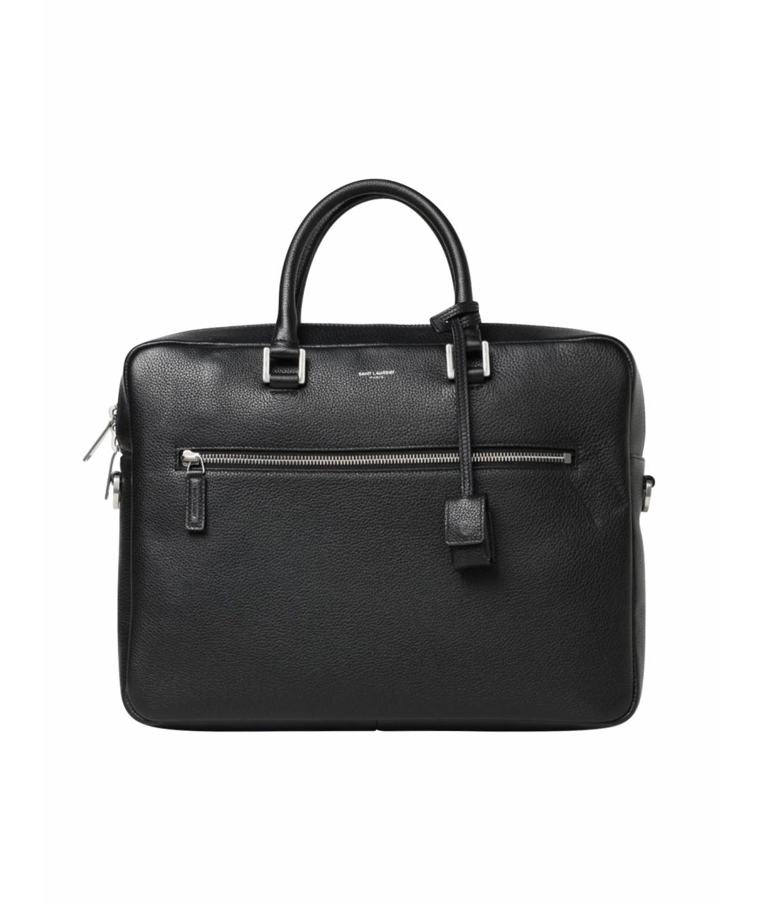 SAINT LAURENT Черный портфель, фото 1