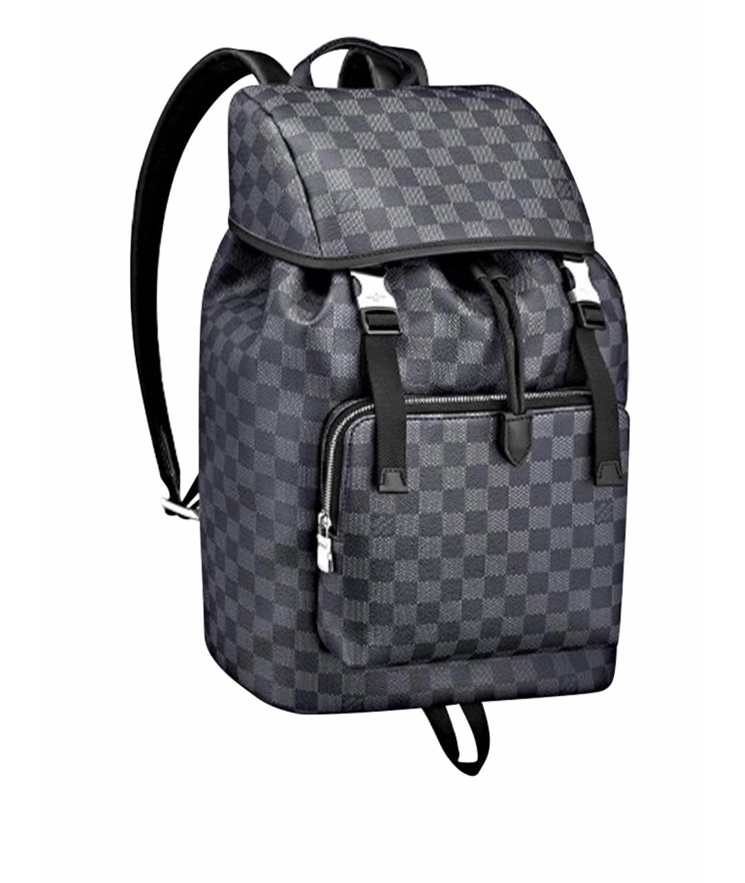 LOUIS VUITTON Черный рюкзак из искусственной кожи, фото 1