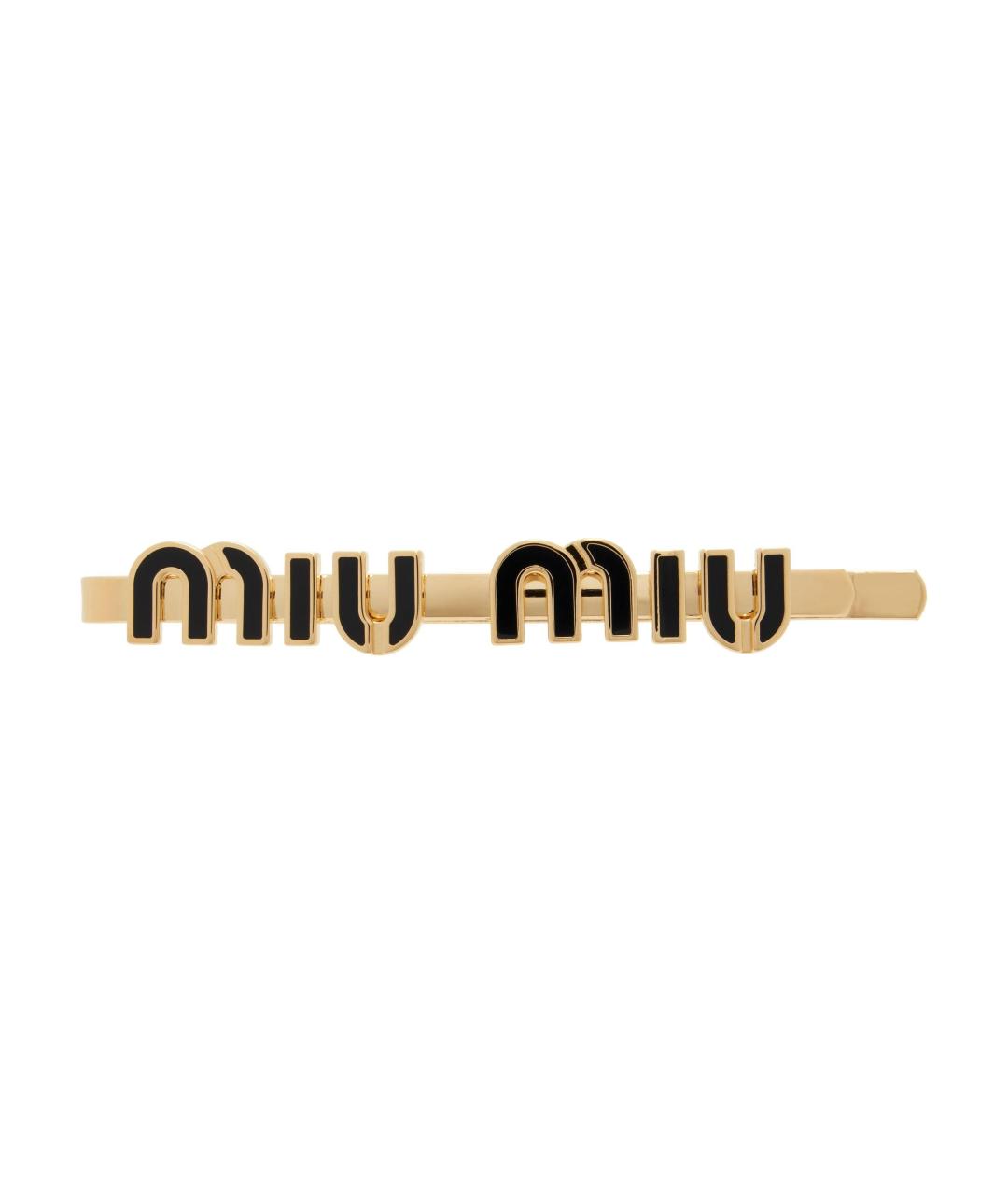 MIU MIU Золотая заколка, фото 1