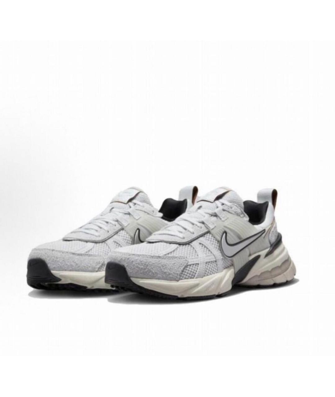 NIKE Серые замшевые низкие кроссовки / кеды, фото 2