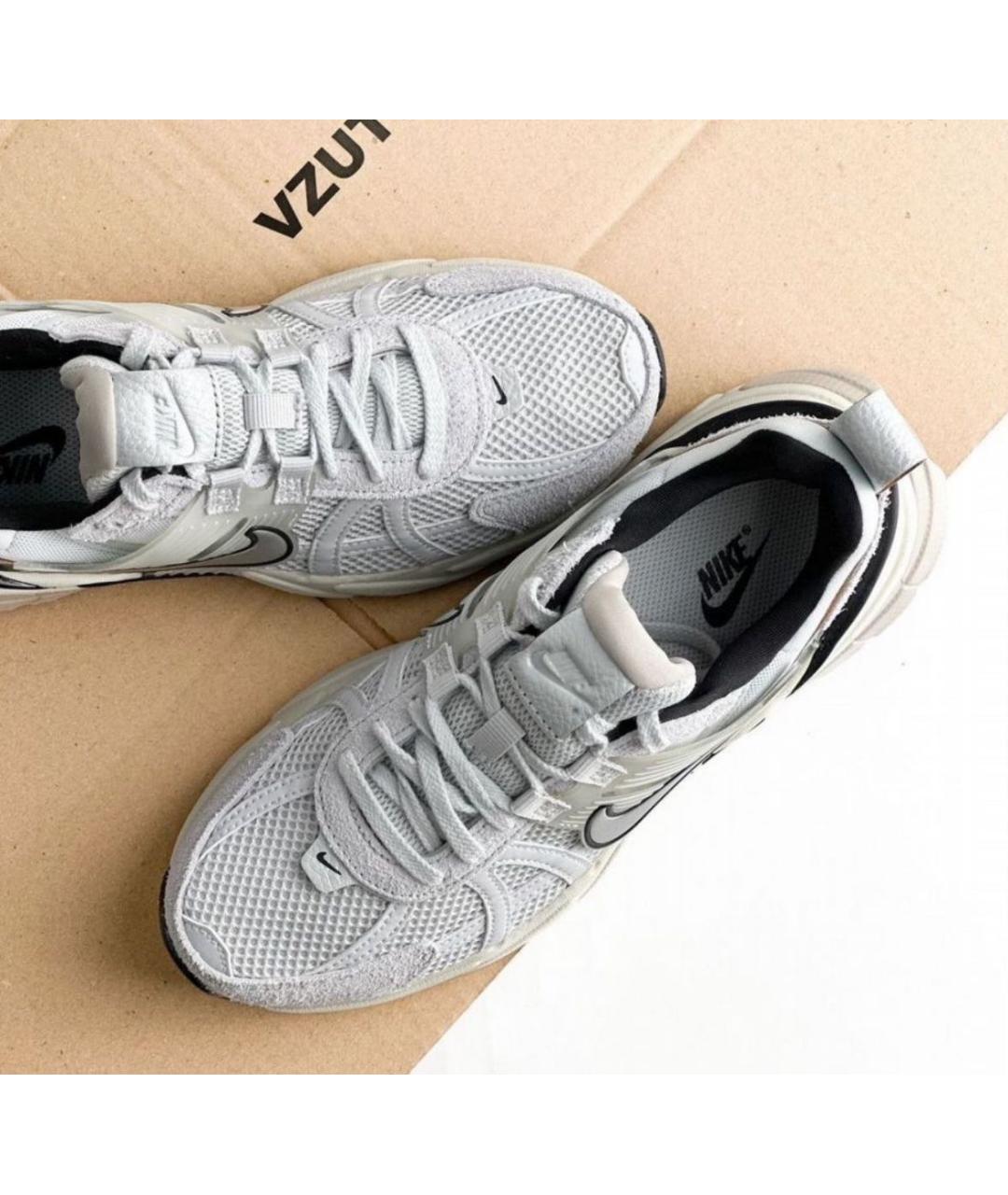 NIKE Серые замшевые низкие кроссовки / кеды, фото 6