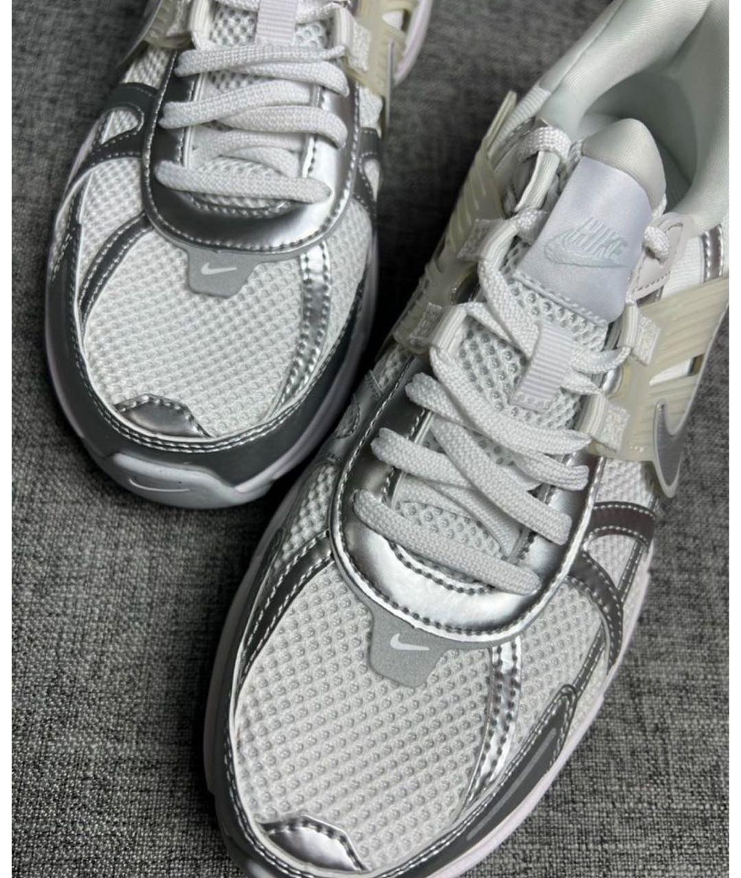 NIKE Белые кожаные низкие кроссовки / кеды, фото 6