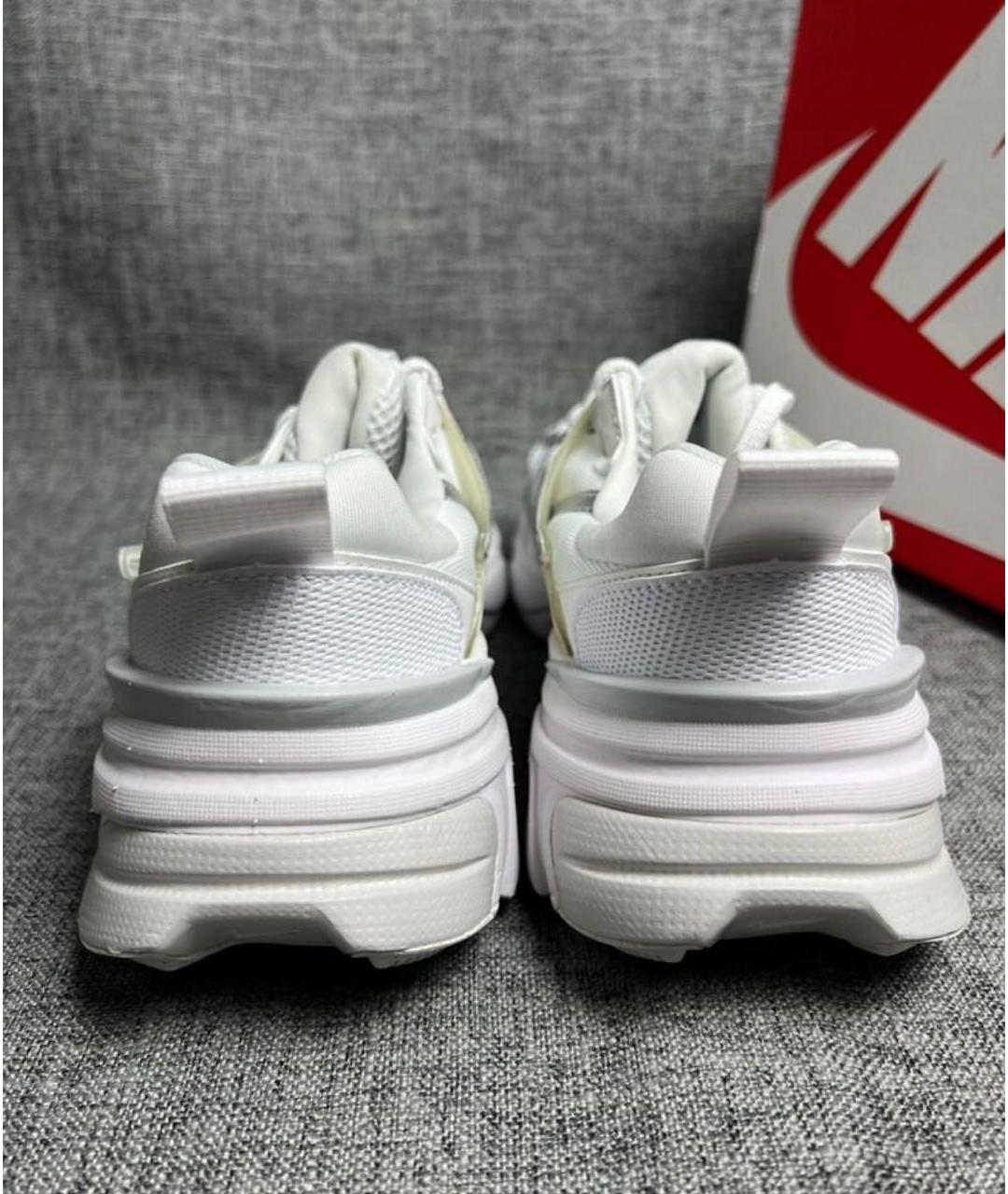 NIKE Белые кожаные низкие кроссовки / кеды, фото 7