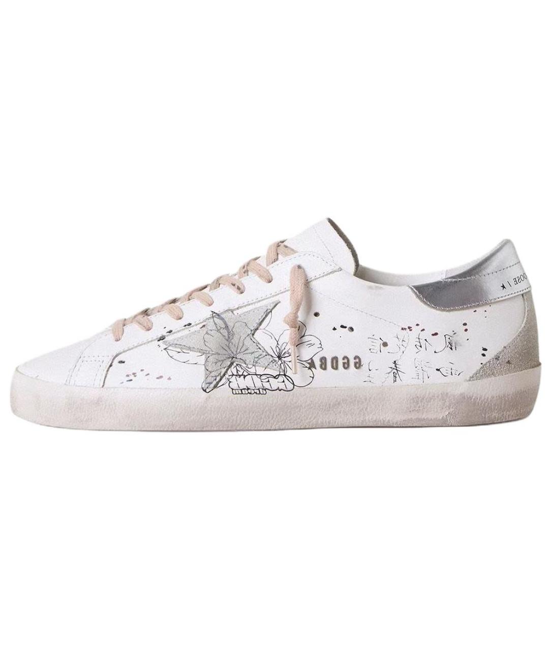 GOLDEN GOOSE DELUXE BRAND Белые кожаные кеды, фото 2