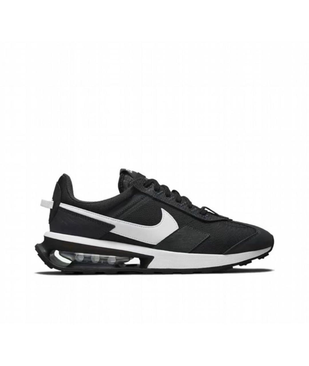 NIKE Черные текстильные низкие кроссовки / кеды, фото 1