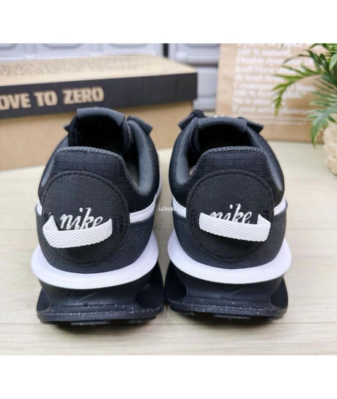 NIKE Черные текстильные низкие кроссовки / кеды, фото 7