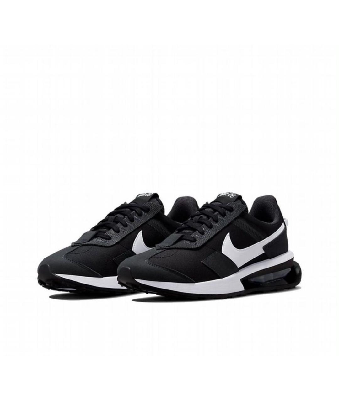 NIKE Черные текстильные низкие кроссовки / кеды, фото 2