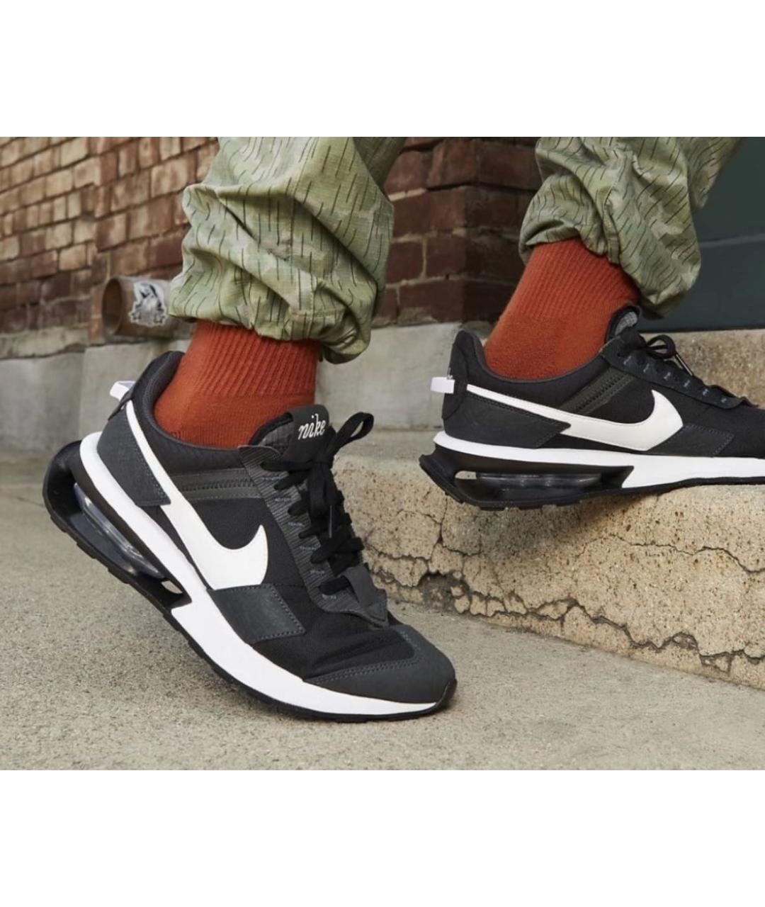 NIKE Черные текстильные низкие кроссовки / кеды, фото 6