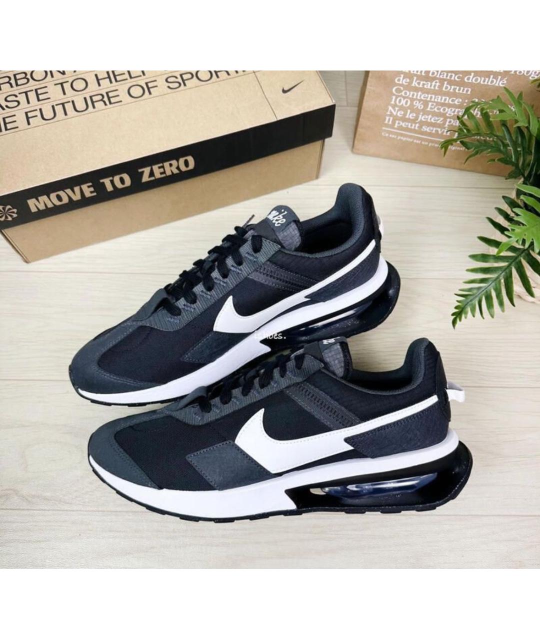 NIKE Черные текстильные низкие кроссовки / кеды, фото 5