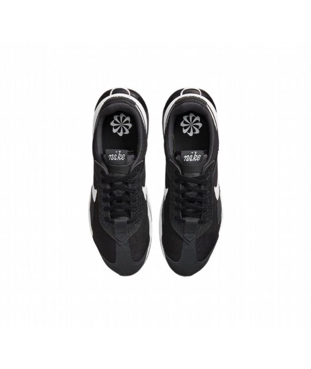 NIKE Черные текстильные низкие кроссовки / кеды, фото 3