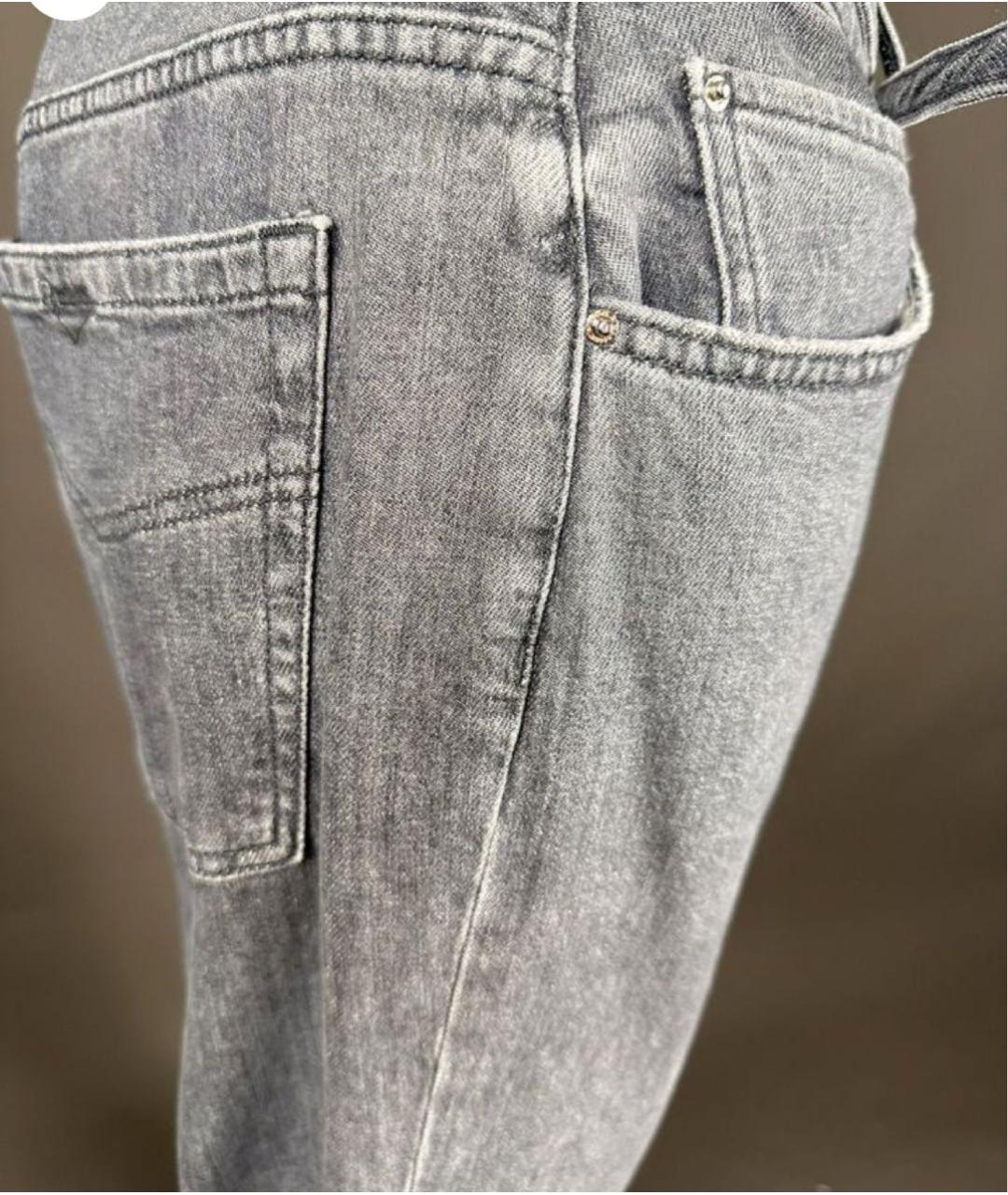 MAX MARA Синие хлопковые прямые джинсы, фото 6