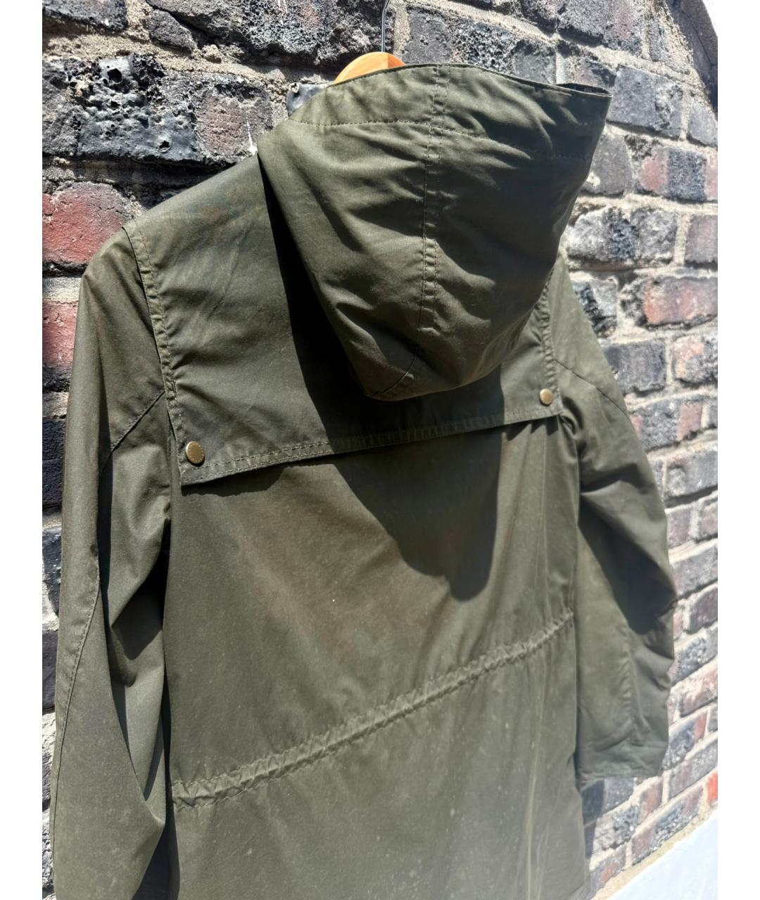 BARBOUR Зеленая хлопковая куртка, фото 4