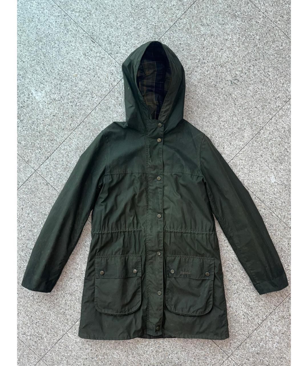 BARBOUR Зеленая хлопковая куртка, фото 10