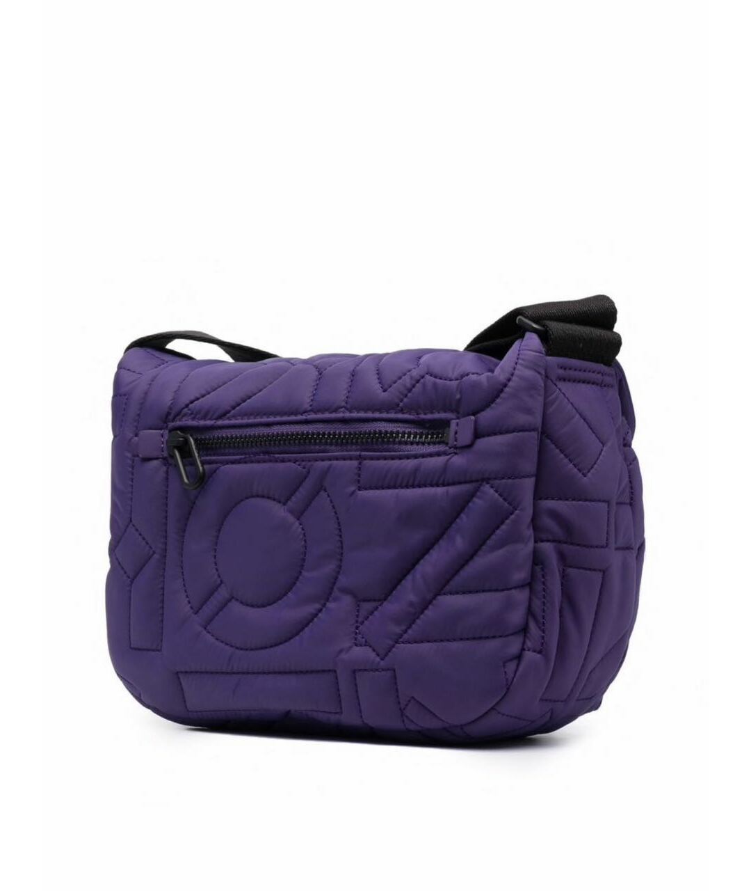 KENZO Фиолетовая тканевая сумка тоут, фото 3