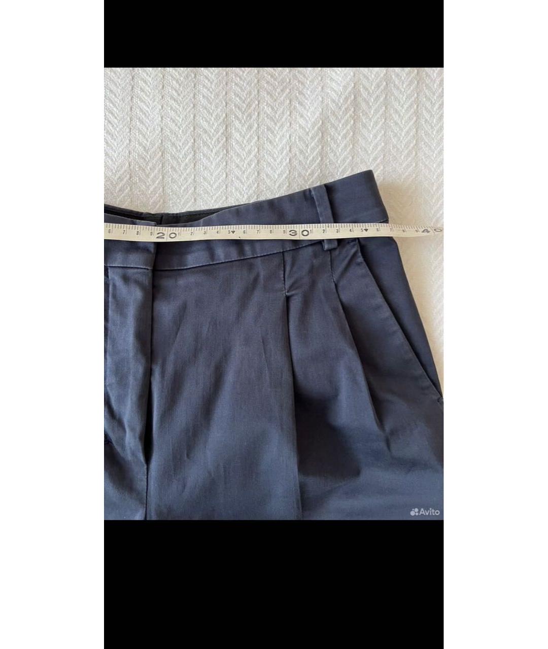 MAX MARA Темно-синие шорты, фото 3