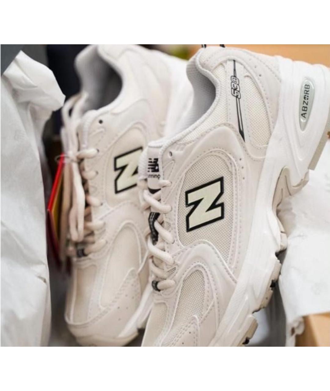 NEW BALANCE Бежевые текстильные кроссовки, фото 8
