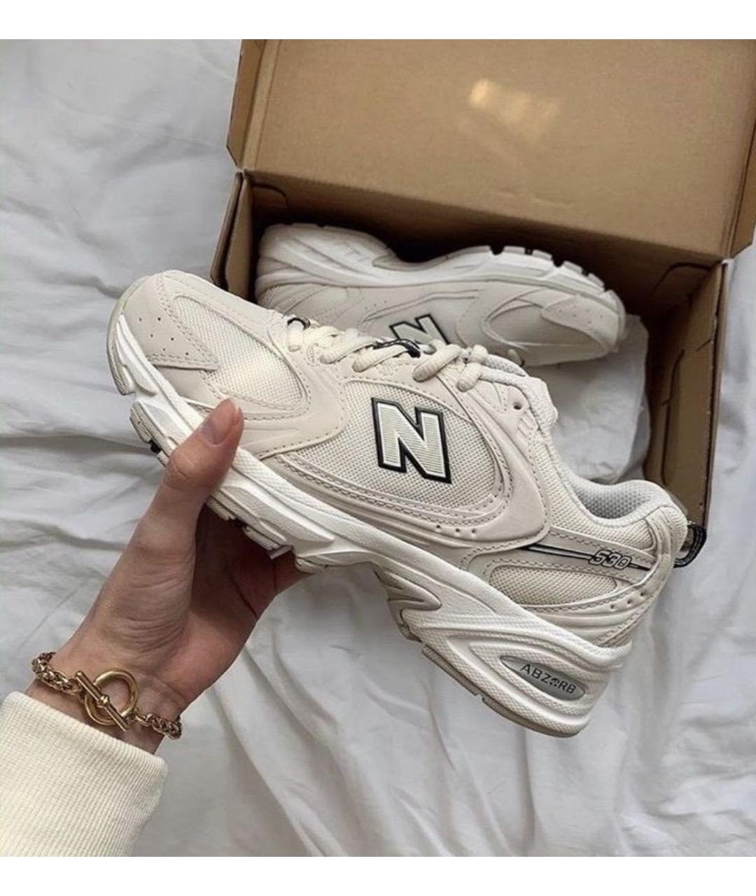 NEW BALANCE Бежевые текстильные кроссовки, фото 5