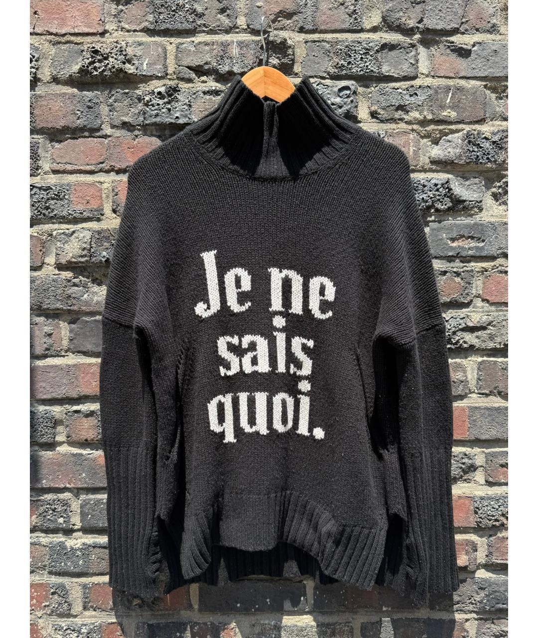 ZADIG & VOLTAIRE Черный шерстяной джемпер / свитер, фото 2