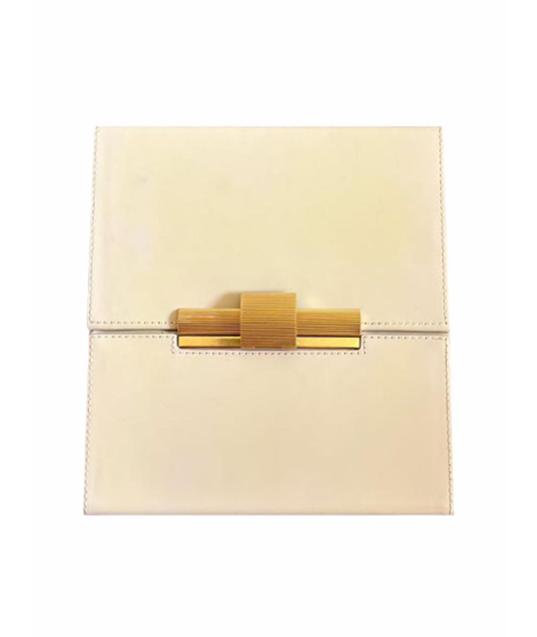 BOTTEGA VENETA Бежевая кожаная сумка через плечо, фото 1