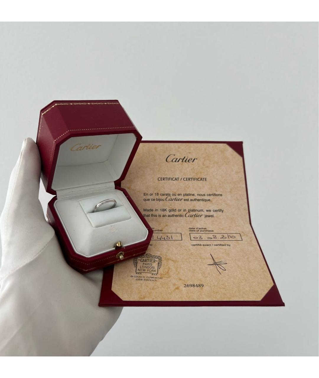 CARTIER Платиновое кольцо, фото 2