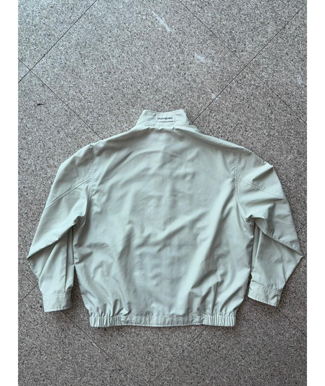 SAINT LAURENT Белая полиэстеровая куртка, фото 8