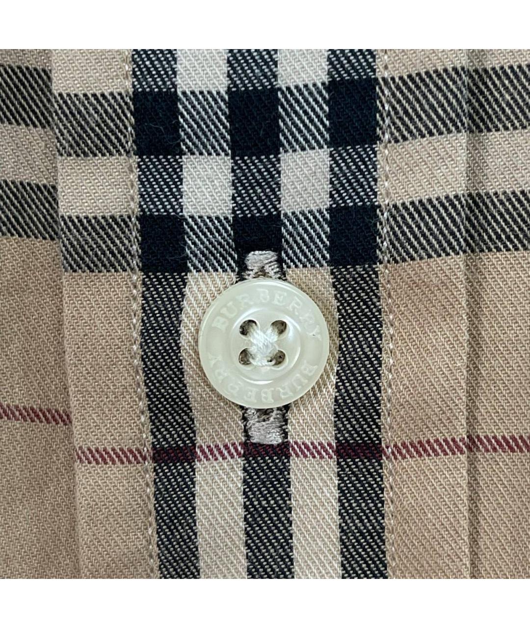 BURBERRY Бежевая классическая рубашка, фото 4