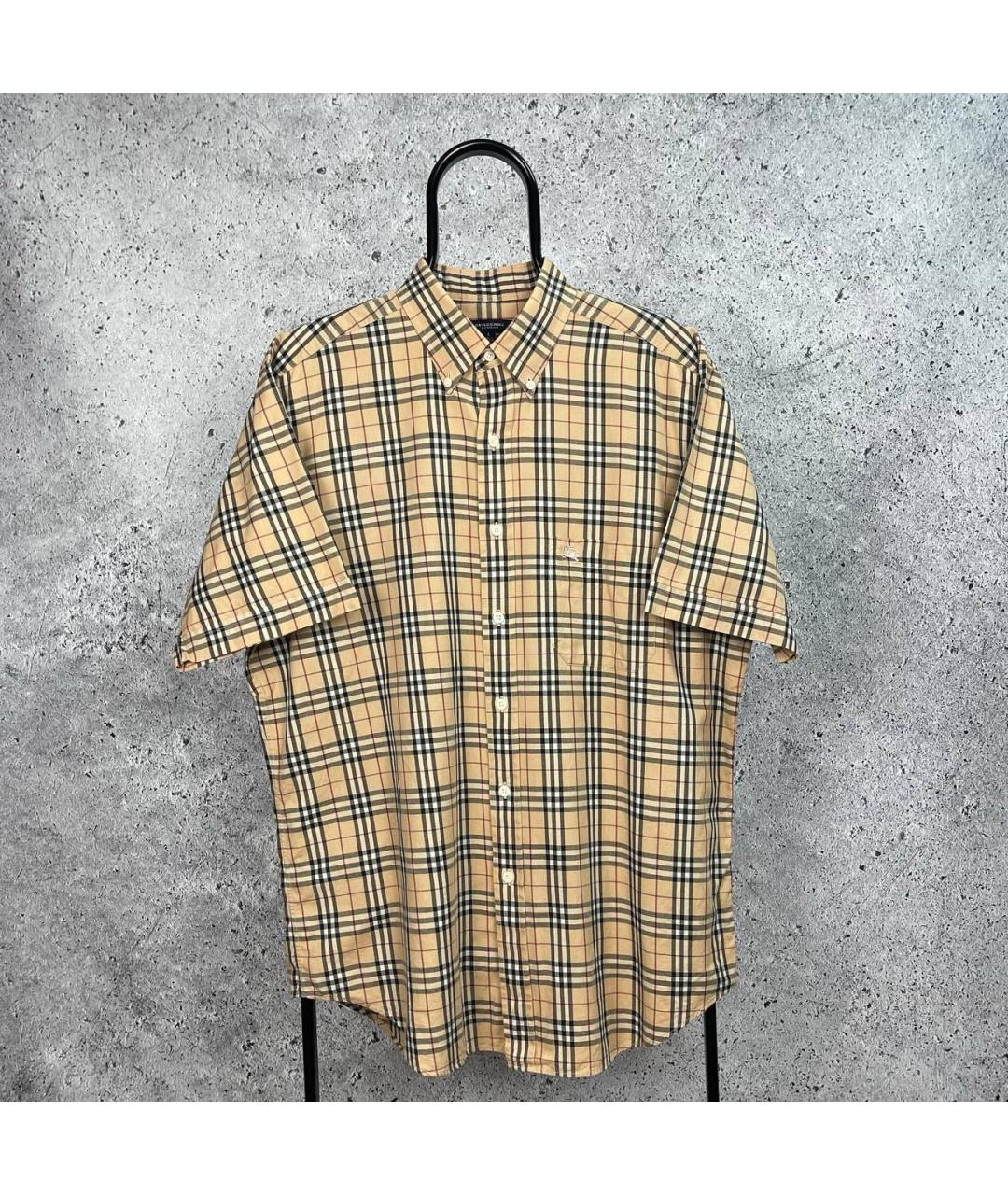 BURBERRY Бежевая классическая рубашка, фото 5