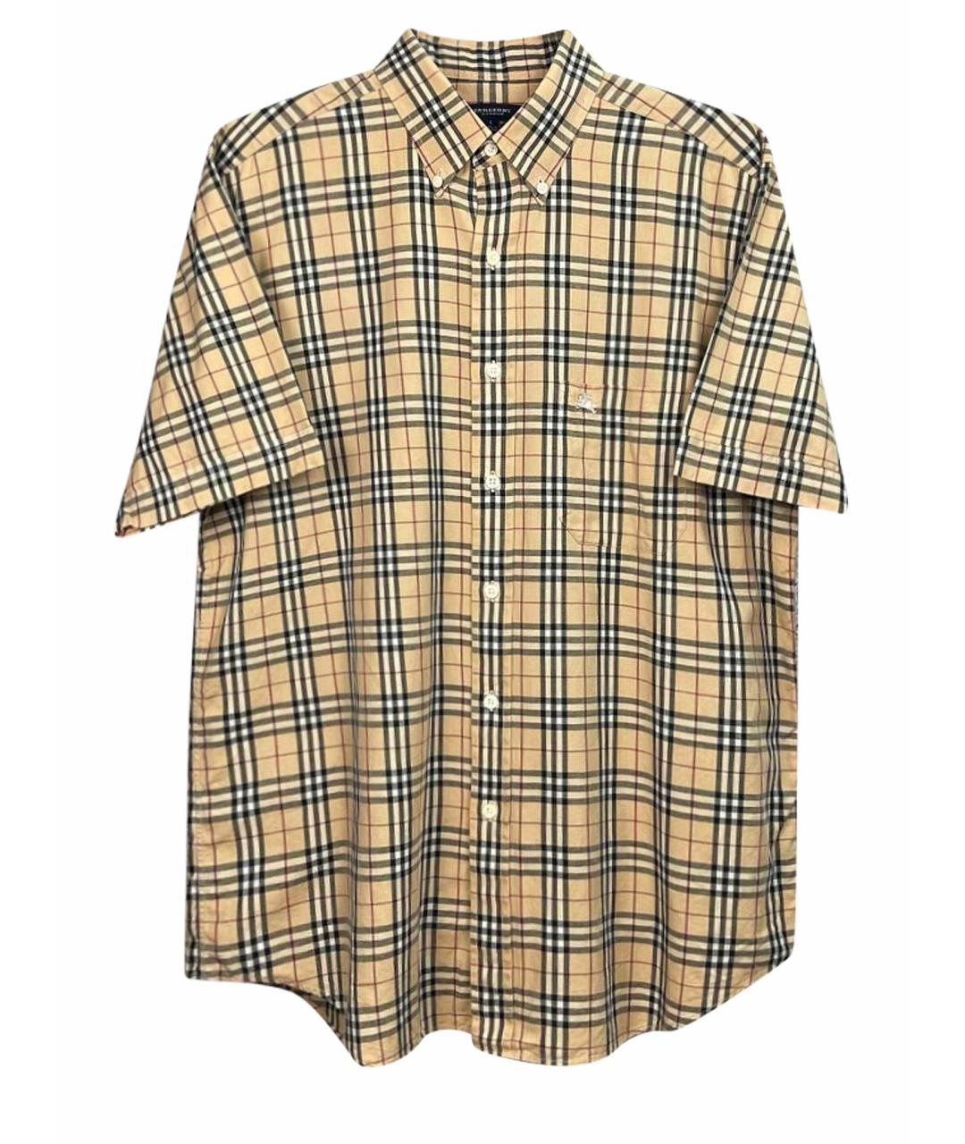 BURBERRY Бежевая классическая рубашка, фото 1