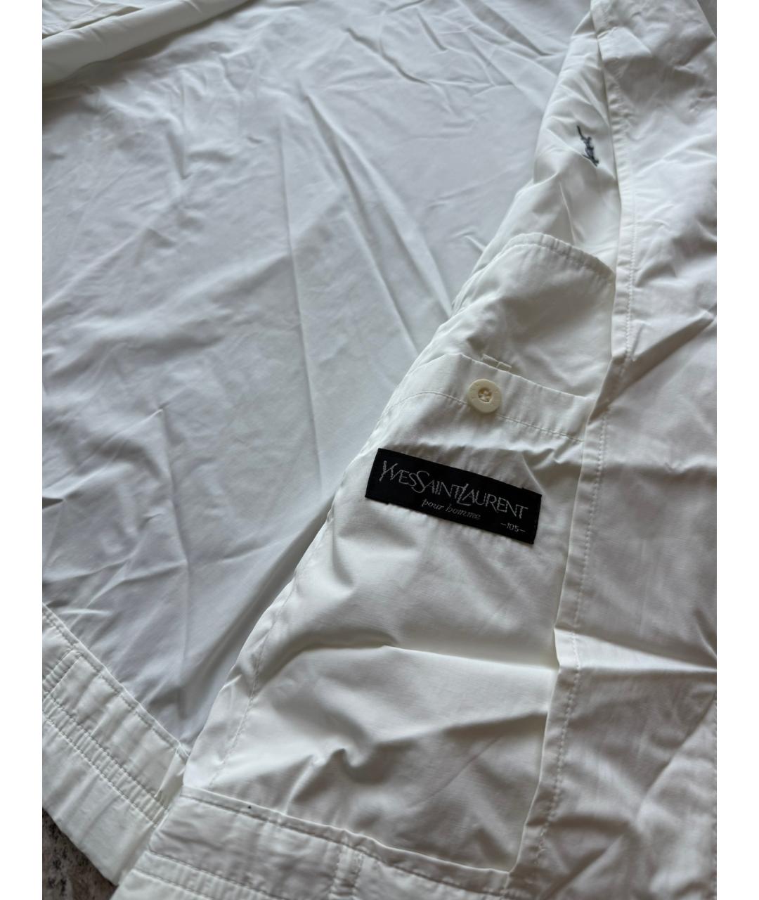 SAINT LAURENT Белая полиэстеровая куртка, фото 8