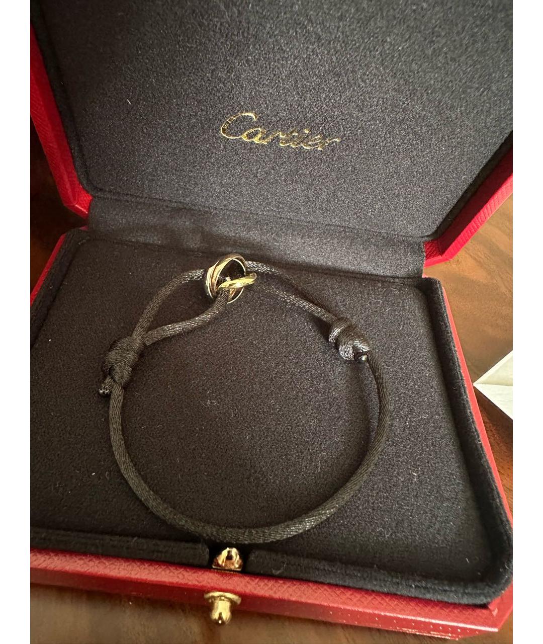 CARTIER Черный браслет из белого золота, фото 4
