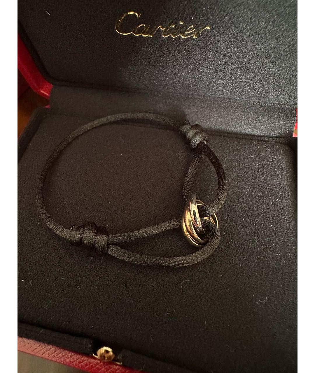 CARTIER Черный браслет из белого золота, фото 5