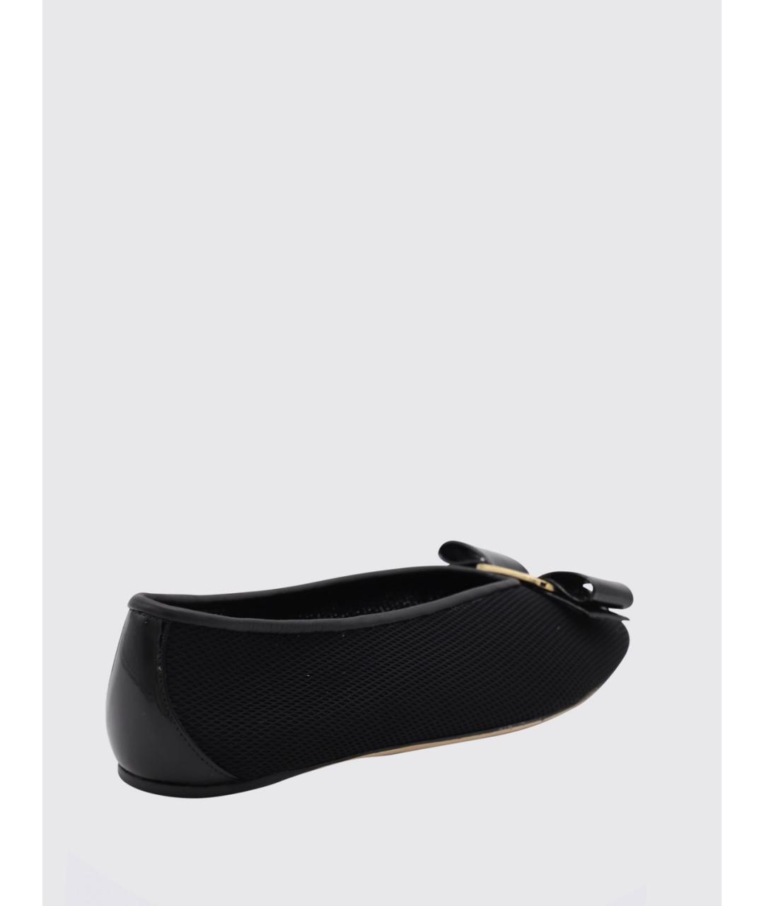 FERRAGAMO Черные балетки, фото 2