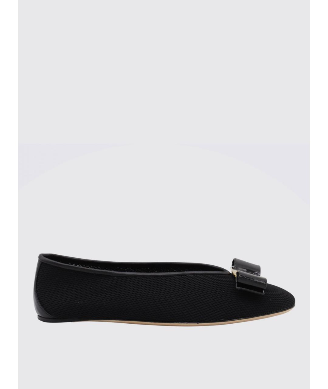 FERRAGAMO Черные балетки, фото 3