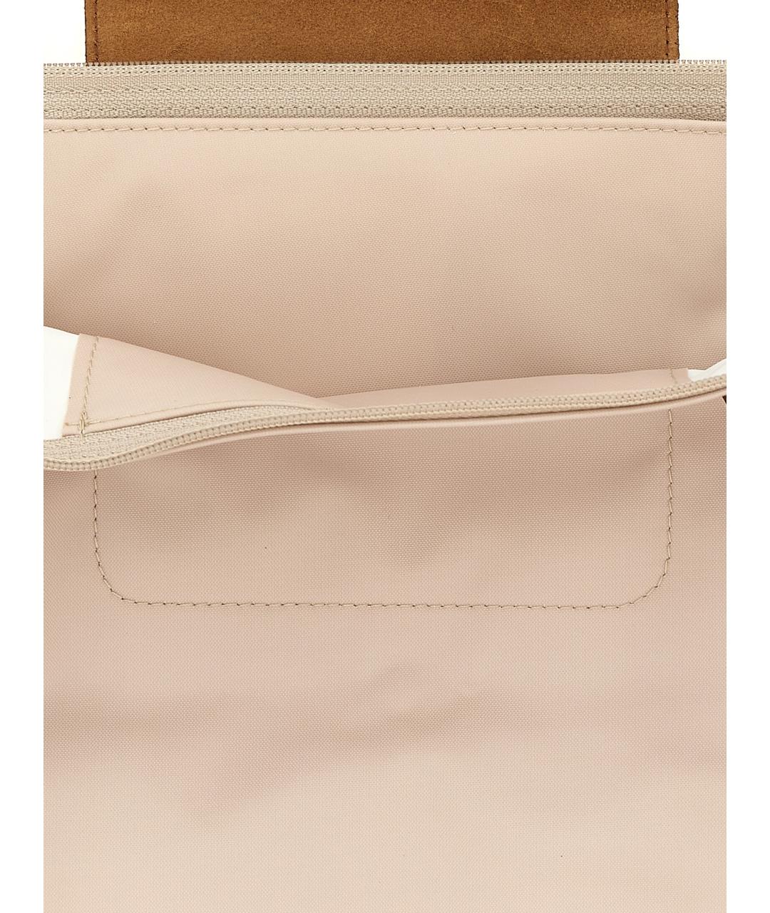 LONGCHAMP Бежевая синтетическая сумка тоут, фото 4