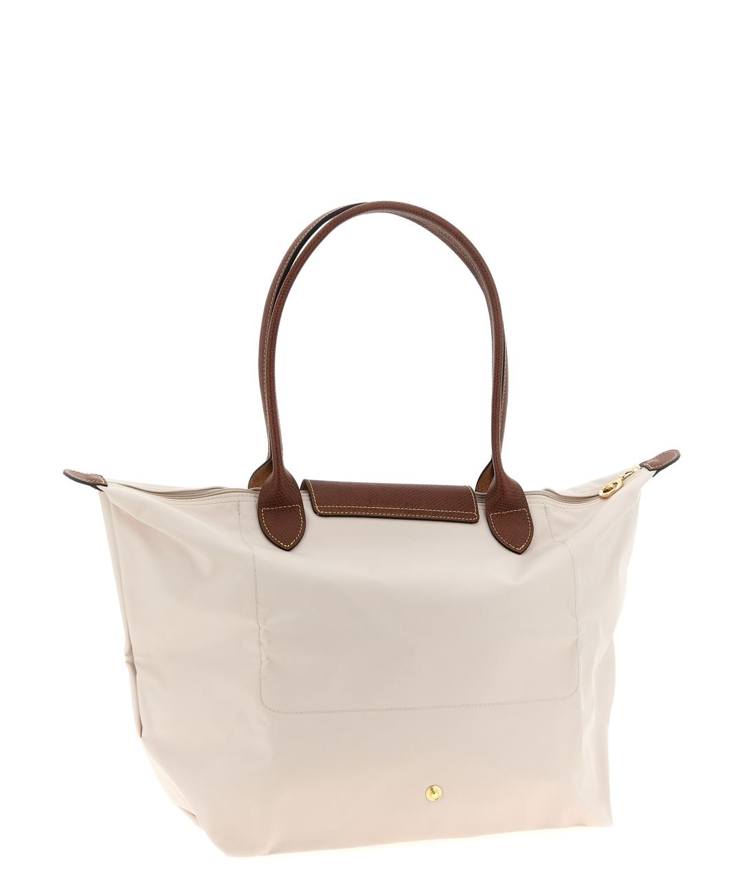 LONGCHAMP Бежевая синтетическая сумка тоут, фото 2