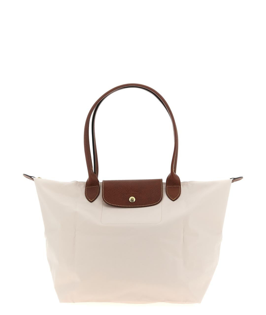LONGCHAMP Бежевая синтетическая сумка тоут, фото 1
