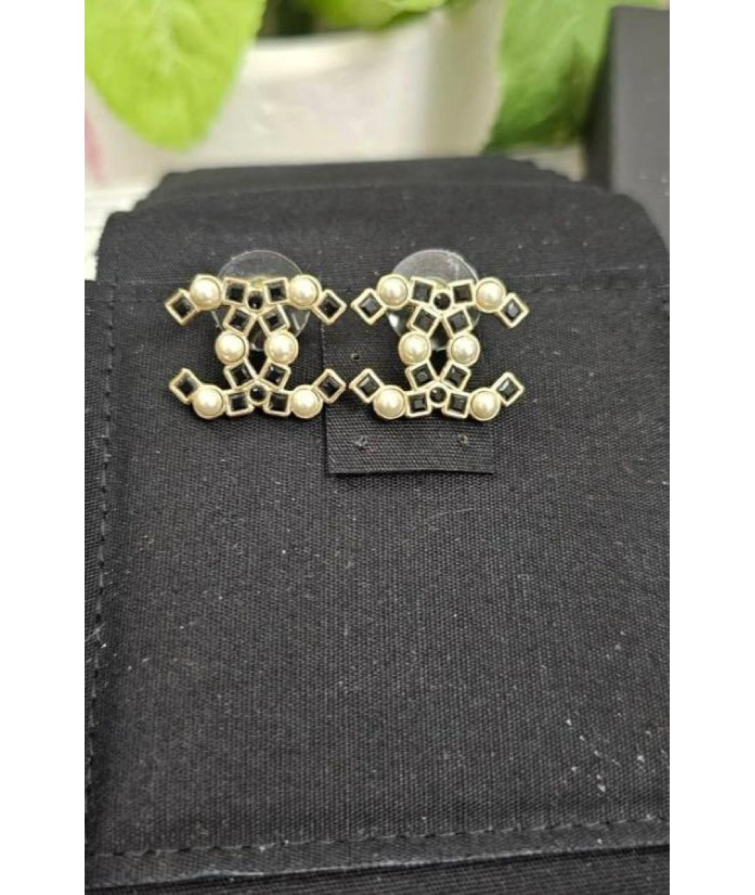 CHANEL Золотые серьги, фото 8