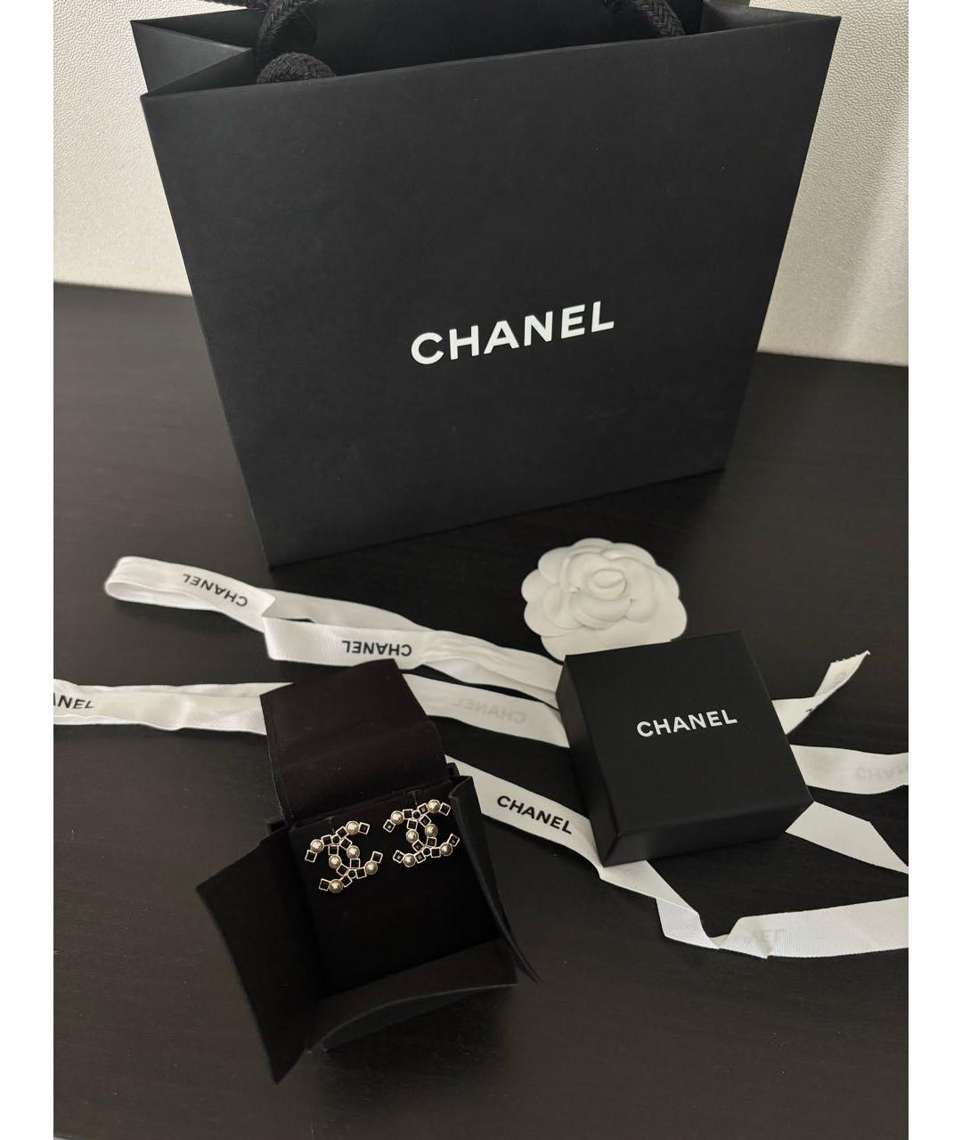 CHANEL Золотые серьги, фото 6