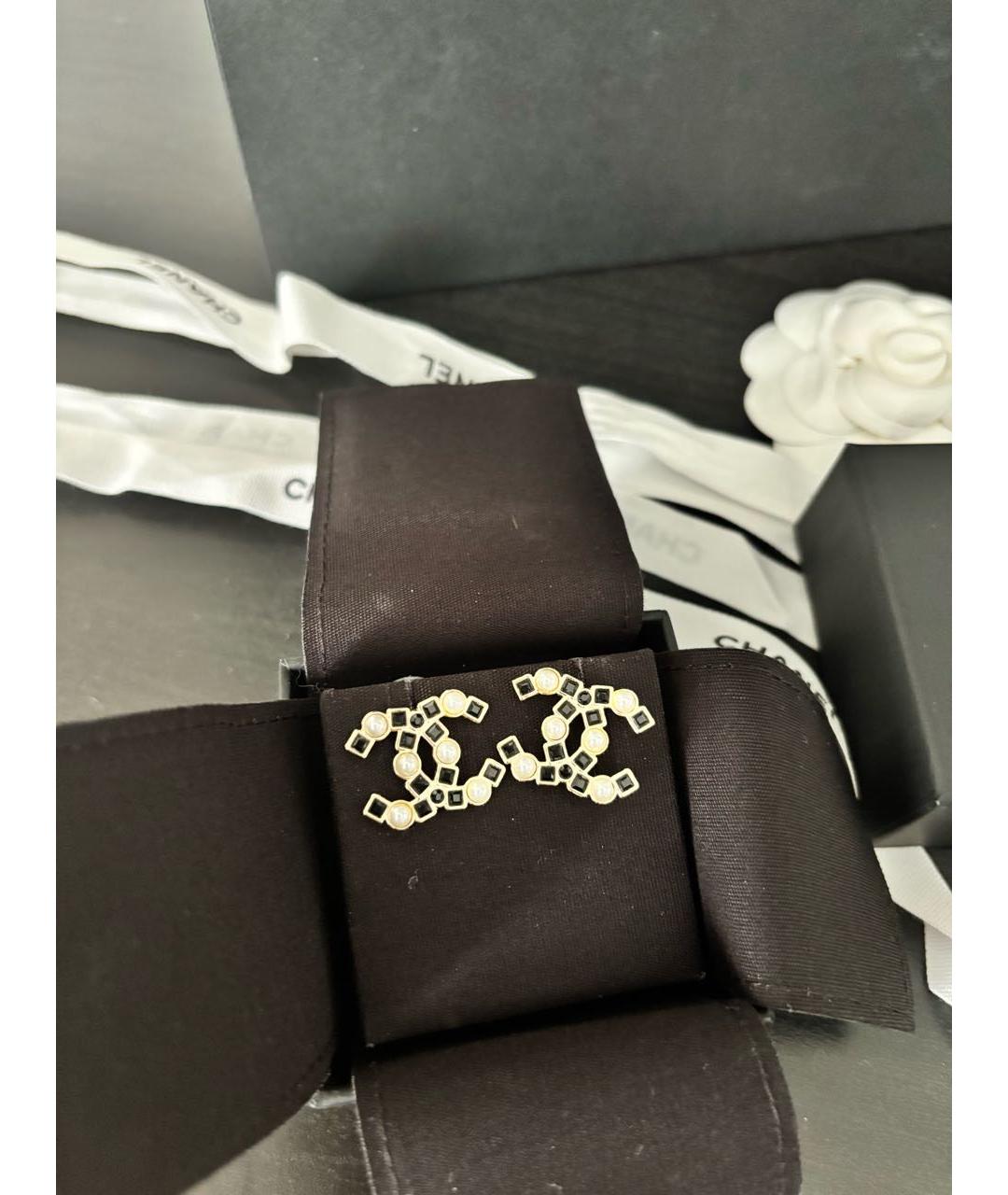 CHANEL Золотые серьги, фото 2